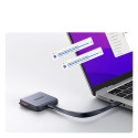 Ugreen 65095 magnetická čtečka + USB‑C PD 100W - šedá