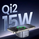 Nabíječka Ugreen W702 3v1 MagSafe/Qi2 + USB‑C – černá