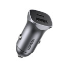 Nabíječka do auta UGREEN CD130 30W USB-A/USB-C - šedá