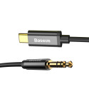 BASEUS Yiven CAM01-01 Kabel USB-C/Audio jack 3,5mm (AUX), 1,2m, černý