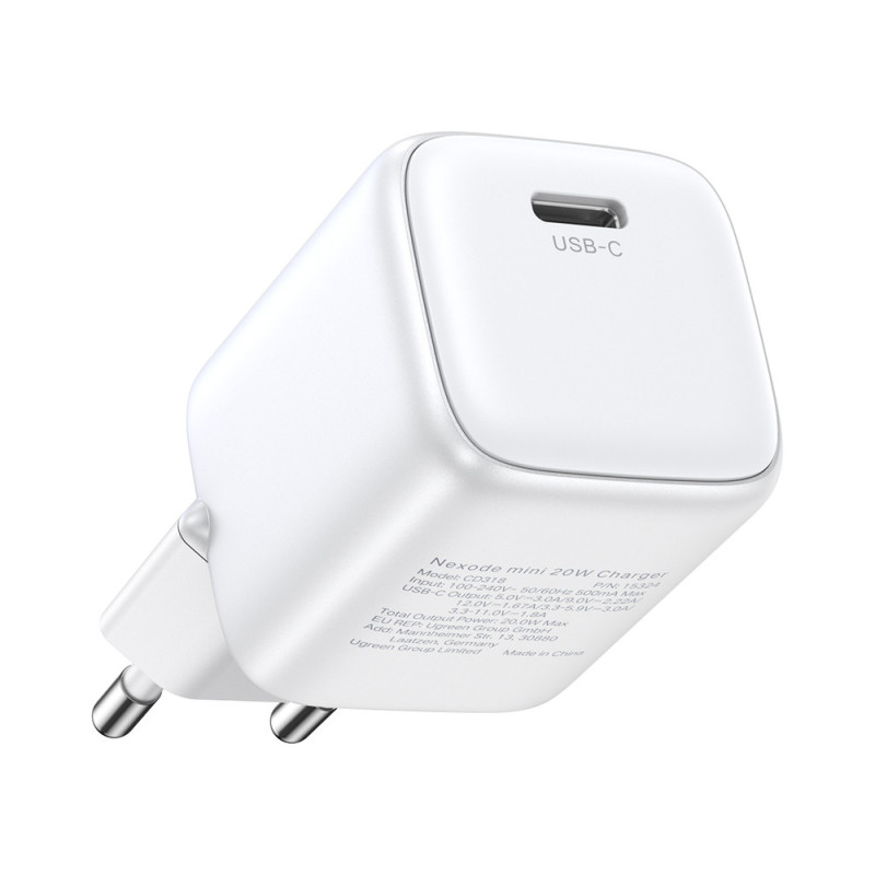 Nabíječka Ugreen Nexode mini CD318 15324 pro zařízení - bílá