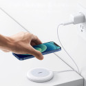 Ugreen CD245 40123 bezdrátová nabíječka Qi/MagSafe 15W - bílá