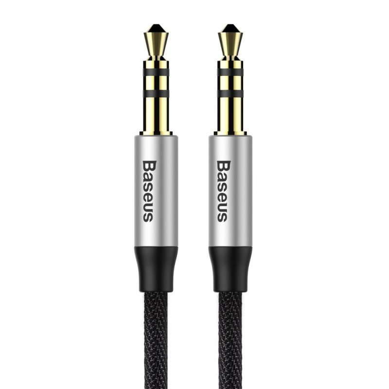 BASEUS Yiven CAM30-BS1 Kabel audio jack/jack 3,5mm (AUX), 1m, černý