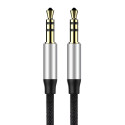 BASEUS Yiven CAM30-BS1 Kabel audio jack/jack 3,5mm (AUX), 1m, černý