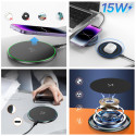 Nabíječka Wozinsky WLI-01Y Qi 15W USB-C - černá
