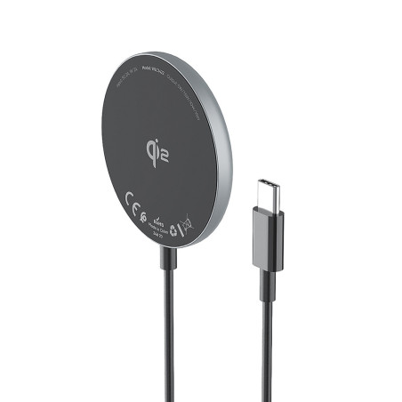 Wozinsky WQY1S Qi2 15W nabíječka černá