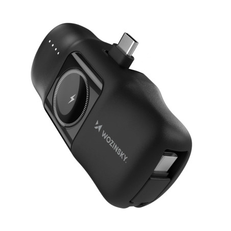 Wozinsky WF16-YCS Powerbanka 5000 mAh 15W pro Apple Watch - černá