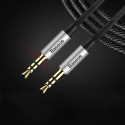 BASEUS Yiven CAM30-CS1 Kabel audio jack/jack 3,5mm (AUX), 1,5m, černý
