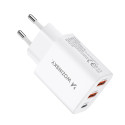 Wozinsky CWCUCW nabíječka 30W USB-C + 2× USB-A bílá