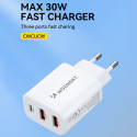 Wozinsky CWCUCW nabíječka 30W USB-C + 2× USB-A bílá