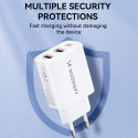 Wozinsky CWCUCW nabíječka 30W USB-C + 2× USB-A bílá