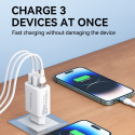 Wozinsky CWCUCW nabíječka 30W USB-C + 2× USB-A bílá