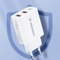 Wozinsky CWCUCW nabíječka 30W USB-C + 2× USB-A bílá