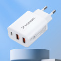 Wozinsky CWCUCW nabíječka 30W USB-C + 2× USB-A bílá