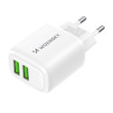 Nástěnná nabíječka Wozinsky CUWCW 2.4A 2x USB-A - bílá