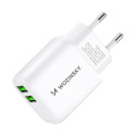 Nástěnná nabíječka Wozinsky CUWCW 2.4A 2x USB-A - bílá