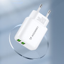 Nástěnná nabíječka Wozinsky CUWCW 2.4A 2x USB-A - bílá