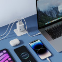 Nabíječka Wozinsky CGWCW 65W GaN 2×USB-C + USB-A - bílá