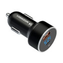 Nabíječka do auta Wozinsky WDCCAC 36W USB-C + USB-A černá