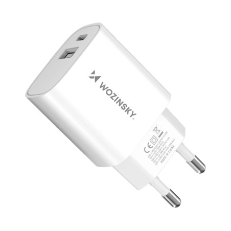 Nabíječka Wozinsky WGWCW 20W USB-A + USB-C - bílá