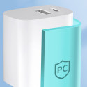 Nabíječka Wozinsky WGWCW 20W USB-A + USB-C - bílá