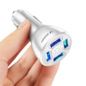 Nabíječka do auta Wozinsky WCCAW 50W 4×USB-A - bílá