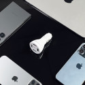 Nabíječka do auta Wozinsky WCCAW 50W 4×USB-A - bílá