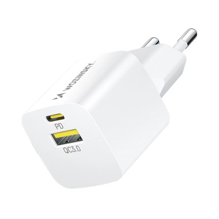 Wozinsky WWCEAC GaN nabíječka 33W USB-A USB-C - bílá