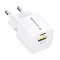 Wozinsky WWCEAC GaN nabíječka 33W USB-A USB-C - bílá