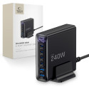 Tech-Protect DC240W-GAN 240W 6portová desktop nabíječka - černá