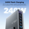 Tech-Protect DC240W-GAN 240W 6portová desktop nabíječka - černá