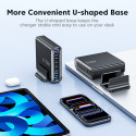 Tech-Protect DC240W-GAN 240W 6portová desktop nabíječka - černá