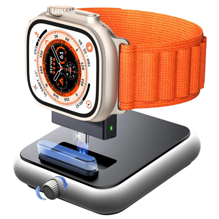 Bezdrátová nabíječka Joyroom JR-WQW03 pro chytré hodinky Apple Watch s funkcí nočního stojánku - černá