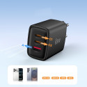 Nabíječka Tech-Protect NCA65W-GAN 65W PD/QC 3.0 - black