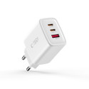 Tech-Protect NCA65W-GAN 65W 3-port nabíječka PD/QC3.0 bílá