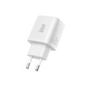 TECH-PROTECT NCA45W-GAN nabíječka PD 45W + kabel bílá