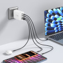 Nabíječka Tech-Protect NC240W-GAN 240W 4port PD/QC3.0 bílá