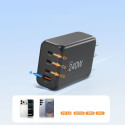 Nabíječka TECH-PROTECT NC240W-GAN 4port 240W PD/QC3.0 - black