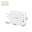Nabíječka Tech-Protect NC200W-GAN 200W 4port PD/QC3.0 bílá