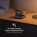 Bezdrátová nabíječka Joyroom JR-WQW03 pro chytré hodinky Apple Watch s funkcí nočního stojánku - černá