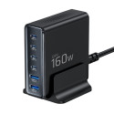 Tech-Protect DC160W-GAN 6port stolní nabíječka 160W - černá