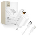 Nabíječka Tech-Protect NCA45W-GAN 45W PD + QC3.0 bílá