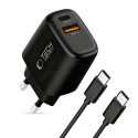Nabíječka Tech-Protect NCA45W-GAN 45W PD + QC3.0 - černá