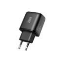 Nabíječka Tech-Protect NCA45W-GAN 45W PD + QC3.0 - černá