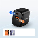 Nabíječka Tech-Protect NCA45W-GAN 45W PD + QC3.0 - černá
