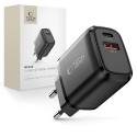 Tech-Protect NCA20 nabíječka 2port 20W PD QC3.0 černá