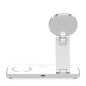 Tech-Protect QI15W-A47 3v1 MagSafe bezdrátová nabíječka bílá