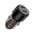 Tech-Protect CC03 2x USB-C PD 100W nabíječka do auta - black