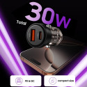 Tech-Protect CC03 nabíječka do auta PD 30W QC3.0 - black