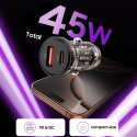 Tech-Protect CC01 nabíječka do auta 2port PD 45W - černá